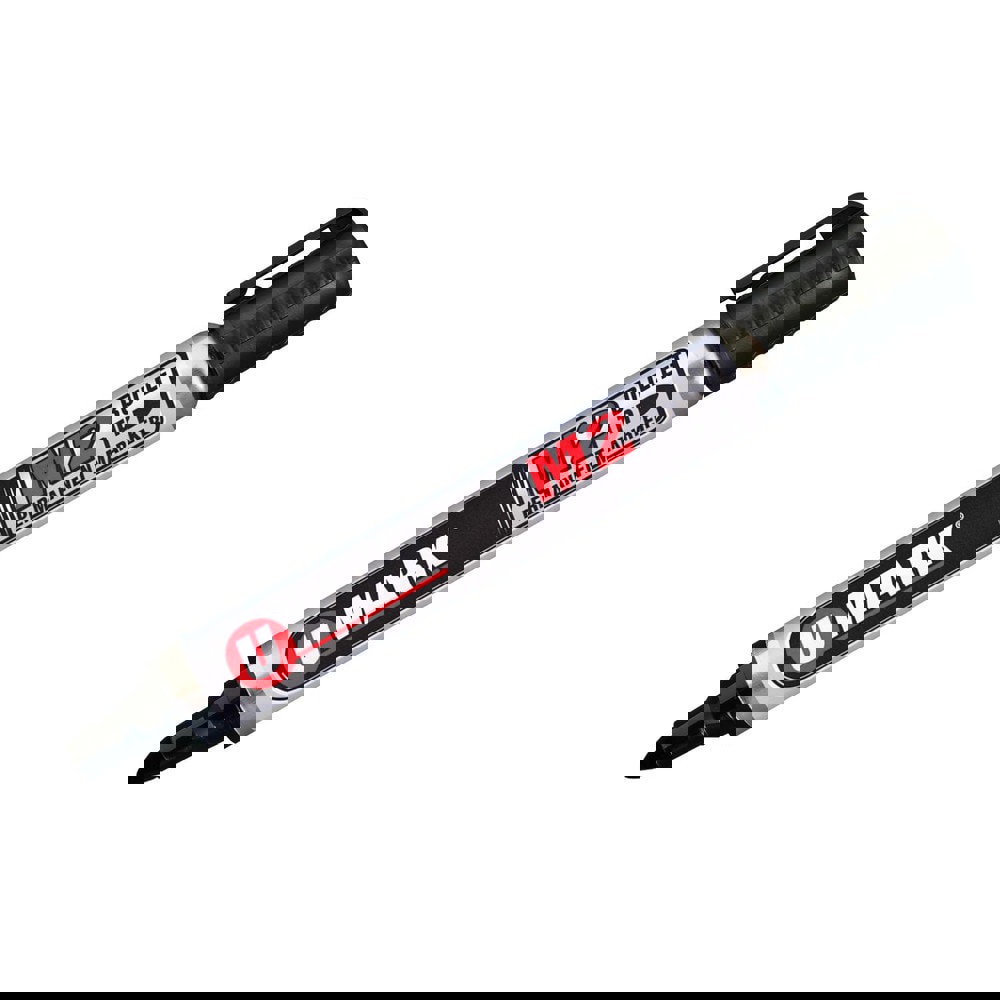 Markers & Paintsticks; Marker Type: Ink Marker; Tip Shape: Bullet; Color: Black; Tip Type: Bullet; For Use On: Wood; Glass; Corrugated Boxes; Wax Cartons; Plastic; Metal; Rubber; Textiles; Stroke Width (Fractional Inch): 5/64; Minimum Temperature (C - 2 D